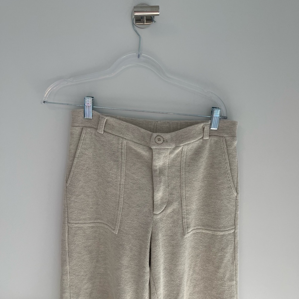 Monrow Beige Ribbed Pants - Picture 2 of 6